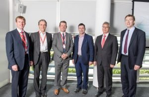 Siemens CEO Juergen Maier with Prof Phil Bowen of FLEXIS